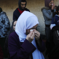 Al-Aqsa hospital is the last remaining hospital operating in central Gaza, and has witnessed an influx in patients due to Israeli airstrikes in recent days [Photo by Ashraf Amra/Anadolu via Getty Images]